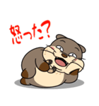 太っちょカワウソ【怒り＆煽り】（個別スタンプ：23）