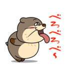 太っちょカワウソ【怒り＆煽り】（個別スタンプ：24）