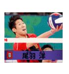 ⭐架空のバレーボール選手で日常会話（個別スタンプ：1）