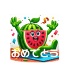 夏はスイカだ（個別スタンプ：25）