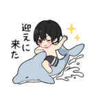黒パーカーくん⑱（個別スタンプ：11）