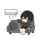 黒パーカーくん⑱（個別スタンプ：23）