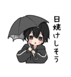 黒パーカーくん⑱（個別スタンプ：25）