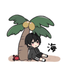 黒パーカーくん⑱（個別スタンプ：29）