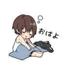黒パーカーくん(イメチェンver.)⑱（個別スタンプ：4）