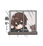 黒パーカーくん(イメチェンver.)⑱（個別スタンプ：8）