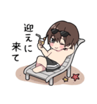 黒パーカーくん(イメチェンver.)⑱（個別スタンプ：9）