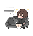 黒パーカーくん(イメチェンver.)⑱（個別スタンプ：23）