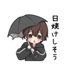 黒パーカーくん(イメチェンver.)⑱（個別スタンプ：25）