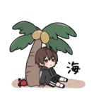 黒パーカーくん(イメチェンver.)⑱（個別スタンプ：29）