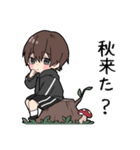 黒パーカーくん(イメチェンver.)⑱（個別スタンプ：35）