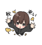 黒パーカーくん(イメチェンver.)⑱（個別スタンプ：36）