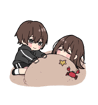 黒パーカーくん(イメチェンver.)⑱（個別スタンプ：38）