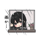 黒パーカーちゃん⑱（個別スタンプ：8）