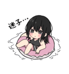 黒パーカーちゃん⑱（個別スタンプ：12）