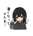 黒パーカーちゃん⑱（個別スタンプ：13）