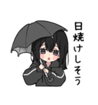 黒パーカーちゃん⑱（個別スタンプ：25）