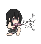 黒パーカーちゃん⑱（個別スタンプ：31）