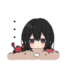 黒パーカーちゃん⑱（個別スタンプ：32）