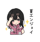黒パーカーちゃん⑱（個別スタンプ：40）
