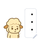 かわいいひつじの日常・文字フリー（個別スタンプ：18）