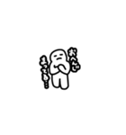 しろいにんげん。2（個別スタンプ：3）
