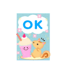 BIGかわいい♥北欧風リス年末年始お正月16（個別スタンプ：2）