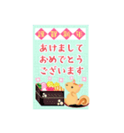 BIGかわいい♥北欧風リス年末年始お正月16（個別スタンプ：12）