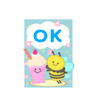 BIGかわいい♥蜂とテントウムシ年末年始16（個別スタンプ：2）