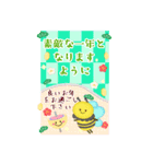 BIGかわいい♥蜂とテントウムシ年末年始16（個別スタンプ：18）