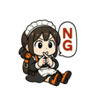 登山するメイドさんスタンプ！！（個別スタンプ：3）