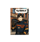 消防士さんのスタンプです（個別スタンプ：7）