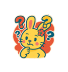 レトロポップうさぎ（個別スタンプ：24）
