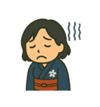 和風ちびキャラ日常スタンプ（個別スタンプ：21）