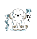 動く犬さん 2025 「暑い夏」（個別スタンプ：6）