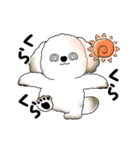 動く犬さん 2025 「暑い夏」（個別スタンプ：19）