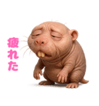 キモブサカワ3(ハダカデバネズミ)（個別スタンプ：28）
