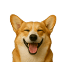 ハッピー顔（犬編）（個別スタンプ：4）