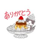 グレー猫グレちゃん日常スイーツスタンプ（個別スタンプ：6）