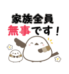 飛び出す！ねことシマエナガ 災害安否（個別スタンプ：3）