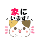 飛び出す！ねことシマエナガ 災害安否（個別スタンプ：17）