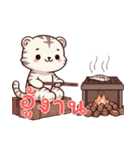 虎ベビーの生活 (タイ) Ver4（個別スタンプ：7）