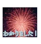 飛び出す★夏を感じる・花火【夏、敬語】（個別スタンプ：9）