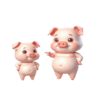 忙しい毎日のピンクのブタ（個別スタンプ：15）