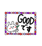 うさカラフルな感情スタ♥️（個別スタンプ：3）