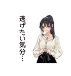 プレッシャー女子の危機報告（個別スタンプ：32）