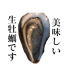 生牡蠣が会話するスタンプ【美味しい・食】（個別スタンプ：1）