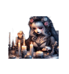 ゴスガールの家族への祈り（個別スタンプ：21）