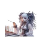 ゴスガールの家族への祈り（個別スタンプ：22）