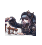 ゴスガールの家族への祈り（個別スタンプ：28）